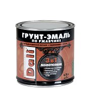 Грунт-эмаль по ржавчине Коричневый Молотковая&nbsp;&nbsp;0,75л "DALI"