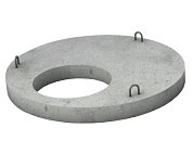 Крышка "без люка" ЖБ D=&nbsp;&nbsp;1м&nbsp;&nbsp;отв. 700 (h=15)
