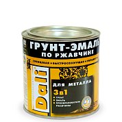 Грунт-эмаль по ржавчине Винно-красный&nbsp;&nbsp;0,75л "DALI"