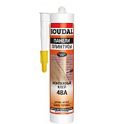 ПАНЕЛИ-ПЛИНТУСЫ. Клей монтажный для стеновых панелей 48А, 280мл. SOUDAL