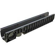 Лоток водоотводный PolyMax Basic ЛВ-10.16.16-ПП пластик