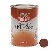 Эмаль алк. ПФ-266 Красно-коричневая&nbsp;&nbsp;2,7кг "Олеколор" 